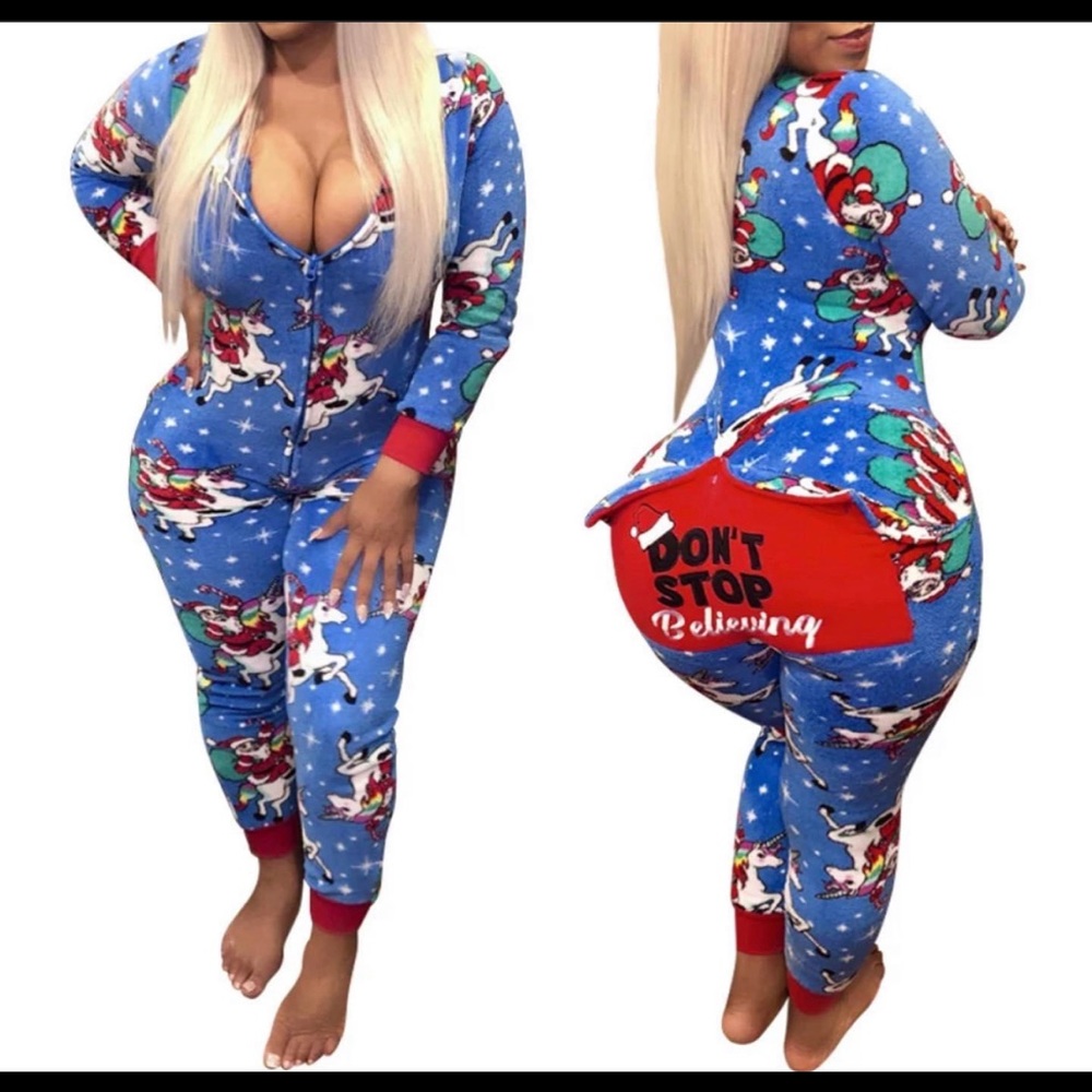 Unicorn holiday glam Jammie’s
